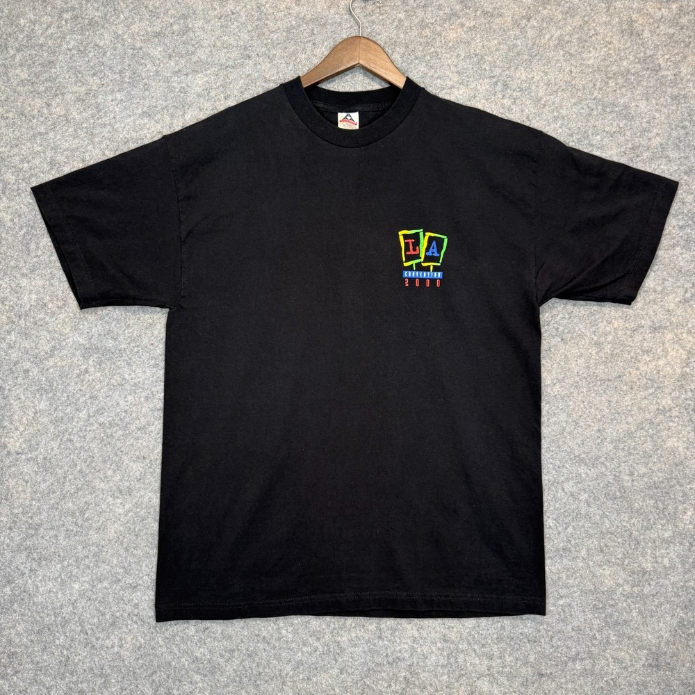 Vintage LA Convention‎ 2000 T Shirt Mens XL Graphic Y2K Alstle Tee Los Angeles